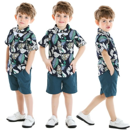MyBeauty Fashion Boys Summer Leaves Print Turn Down Collar T-shirt Pockets Shorts Outfits S
MyBeauty Fashion Boys Summer Leaves Print Turn Down Collar T-shirt Pockets Shorts Outfits S