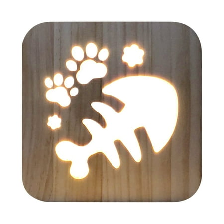 Hfyihgf Wood 3D Three-dimensional Night Light Animal Decoration Atmosphere Gift Light
Hfyihgf Wood 3D Three-dimensional Night Light Animal Decoration Atmosphere Gift Light