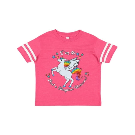 Inktastic I m 4! And A Magical Unicorn!-Rainbow Unicorn Gift Toddler Boy or Toddler Girl T-Shirt
Inktastic I m 4! And A Magical Unicorn!-Rainbow Unicorn Gift Toddler Boy or Toddler Girl T-Shirt