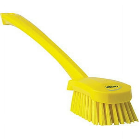 Vikan Long Handle Utility Brush- Medium - Yellow (2 Units)