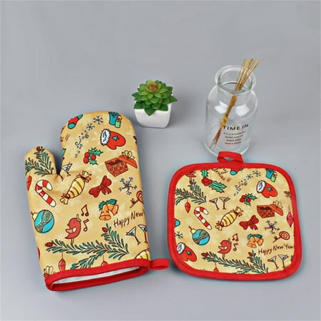 Suncoda Kitchen Supplies Christmas Baking Anti-Hot Gloves Oven Microwave Insulation Mat Xmas Supply
Suncoda Kitchen Supplies Christmas Baking Anti-Hot Gloves Oven Microwave Insulation Mat Xmas Supply