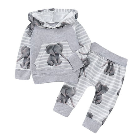 EHTMSAK Newborn Infant Baby Toddler Girl Clothing Set Outfits Long Sleeve Pullover Hoodie and Striped Pants Set Gray 0-2Y 70
EHTMSAK Newborn Infant Baby Toddler Girl Clothing Set Outfits Long Sleeve Pullover Hoodie and Striped Pants Set Gray 0-2Y 70