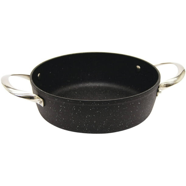 THE ROCK by Starfrit Oven Bakeware with Riveted Stainless Steel Handles, 8" x 1.5" Round