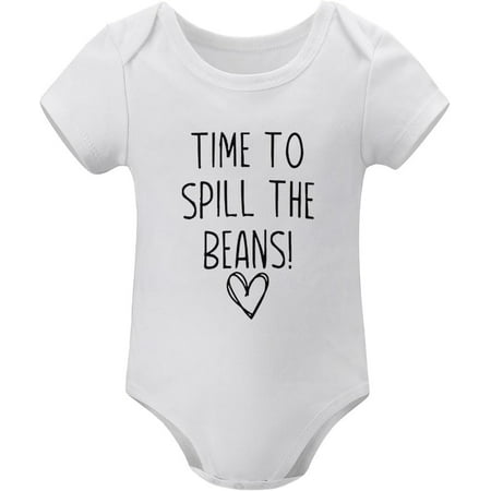 Time To Spill The Beans Bodysuit for Baby Boy Short Sleeve Unisex Newborn Outfit White Girl Onsies0-3 Months
Time To Spill The Beans Bodysuit for Baby Boy Short Sleeve Unisex Newborn Outfit White Girl Onsies0-3 Months
