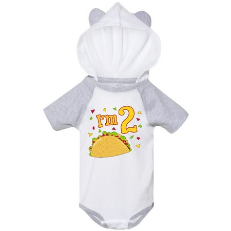 Inktastic Im Two- taco birthday party Gift Baby Boy or Baby Girl Bodysuit
