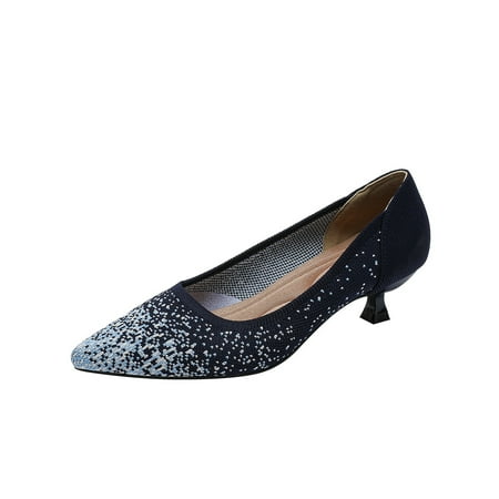 Women‘s Knitted Slip-on Kitten Heels Comfortable & Breathable Pointed Toe Low Heels Casual Shoes
Women‘s Knitted Slip-on Kitten Heels Comfortable & Breathable Pointed Toe Low Heels Casual Shoes