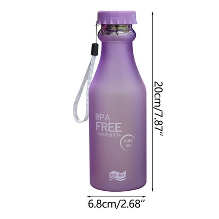PRINxy 550ml Bottle Plastic Cup Transparent Matte Portable Not Easy To Break Water Cup Outdoor Sports Travel Water Bottle Portable Leak-proof Purple
PRINxy 550ml Bottle Plastic Cup Transparent Matte Portable Not Easy To Break Water Cup Outdoor Sports Travel Water Bottle Portable Leak-proof Purple