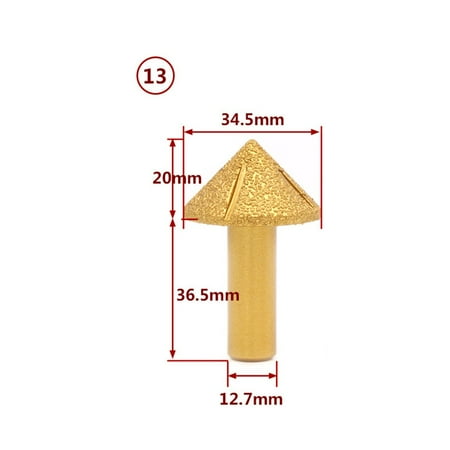 1/2 inch Shank Vacuum Brazed Diamond Router Bits for Granite Router Cutter Tools
1/2 inch Shank Vacuum Brazed Diamond Router Bits for Granite Router Cutter Tools