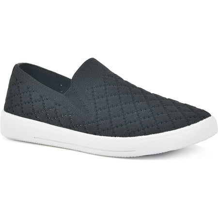 White Mountain Women s Utopia Quilted Slip On Sneaker