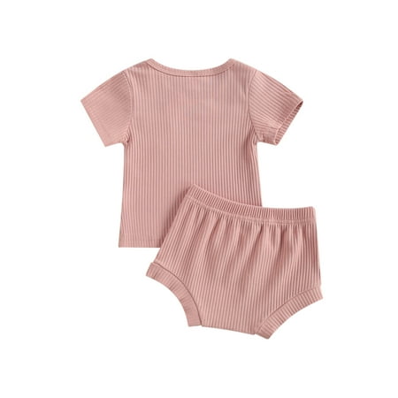 Newborn Baby 2-piece Outfit Set Short Sleeve Solid Color Tops+Shorts Set for Kids Boys Girls
Newborn Baby 2-piece Outfit Set Short Sleeve Solid Color Tops+Shorts Set for Kids Boys Girls