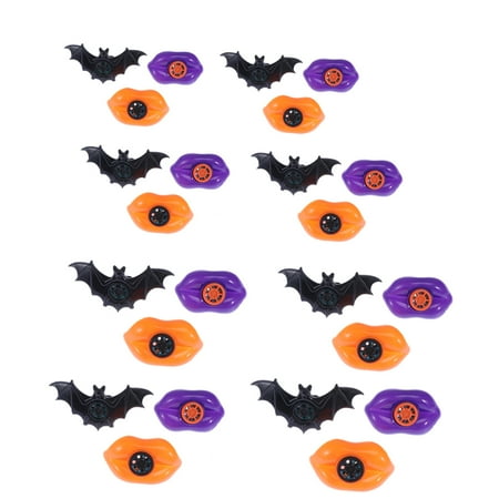 Hemoton 24pcs Halloween Bat and Lip Whistle Plastic Funny Whistle Toy Party Favors for Kids Assorted
Hemoton 24pcs Halloween Bat and Lip Whistle Plastic Funny Whistle Toy Party Favors for Kids Assorted