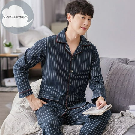 QWZNDZGR Spring Autumn Knitted Cotton Long Pajama Sets Plaid Sleepwear PJ Pyjamas Men s Sleep & Lounge Home Fashion
QWZNDZGR Spring Autumn Knitted Cotton Long Pajama Sets Plaid Sleepwear PJ Pyjamas Men s Sleep & Lounge Home Fashion
