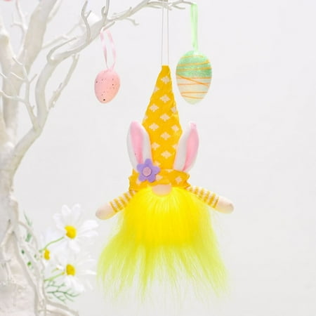 Easter Decorations Cute led Light Up Rabbit Ears Doll Pendant Knitted Cloth Faceless Gnome Bunny Ornament for Home Kids Holiday
Easter Decorations Cute led Light Up Rabbit Ears Doll Pendant Knitted Cloth Faceless Gnome Bunny Ornament for Home Kids Holiday