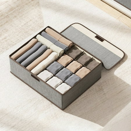 Foldable Closet Storage Boxes Divided Storage Organizer Box for Scarves Socks Bras Pants
Foldable Closet Storage Boxes Divided Storage Organizer Box for Scarves Socks Bras Pants