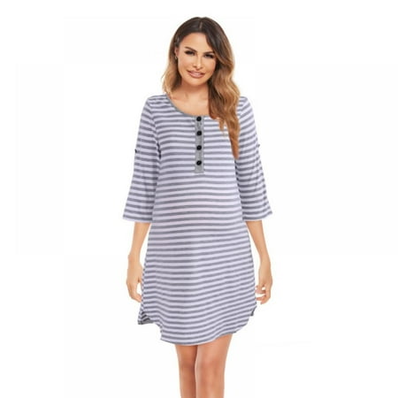 Linen Purity Women s Maternity Dress Sleep Nightshirt V-neck Button Collar Nightdress Breastfeeding Sleepwear
Linen Purity Women s Maternity Dress Sleep Nightshirt V-neck Button Collar Nightdress Breastfeeding Sleepwear