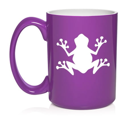 Frog Ceramic Coffee Mug Tea Cup Gift for Her Him Friend Coworker Wife Husband (15oz Purple)
Frog Ceramic Coffee Mug Tea Cup Gift for Her Him Friend Coworker Wife Husband (15oz Purple)