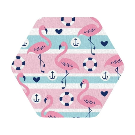 Bingfone Pink Striped Flamingo Personalized Coaster Set 4 For Drinks Coffee Table Bar Beer Wine Cup Coasters 4 Inch
Bingfone Pink Striped Flamingo Personalized Coaster Set 4 For Drinks Coffee Table Bar Beer Wine Cup Coasters 4 Inch