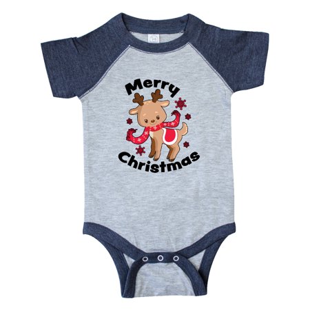 Inktastic Merry Christmas Baby Reindeer with Snowflakes Gift Baby Boy or Baby Girl Bodysuit
Inktastic Merry Christmas Baby Reindeer with Snowflakes Gift Baby Boy or Baby Girl Bodysuit