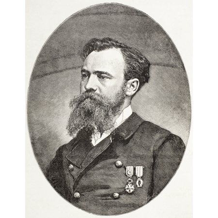 Jules Nicolas Crevaux1847 - 1882 French Military Doctor And Amazon Explorer From El Mundo Ilustrado Published Barcelona Circa 1880 Canvas Art - Ken Welsh Design Pics (12 x 16)