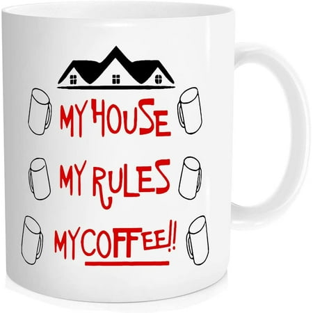 Funny Coffee Mug ,My House My Rules My Mug Dad Office Mug Coffee Mug With Sayings 11oz House Mug Office Tea Cup Birthday Father s Day Christmas Gift 11 oz Novelty Mug
Funny Coffee Mug ,My House My Rules My Mug Dad Office Mug Coffee Mug With Sayings 11oz House Mug Office Tea Cup Birthday Father s Day Christmas Gift 11 oz Novelty Mug