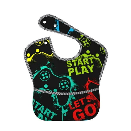 Bingfone Mess-Proof Baby Bib - Waterproof Bib For Baby Boy Or Girl With Food Catcher Pocket Unisex-Play Game Start
Bingfone Mess-Proof Baby Bib - Waterproof Bib For Baby Boy Or Girl With Food Catcher Pocket Unisex-Play Game Start