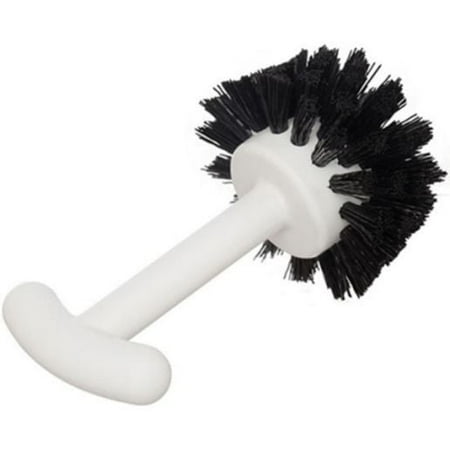 Ateco 1659 August Thomsen White Handle 2 Inch Diameter Black Bristle Plastic Muffin Pan Cleaning Brush Each