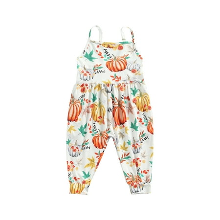 Calsunbaby Toddler Infant Baby Girls Halloween Sleeveless Jumpsuit Casual Loose Pumpkin Print Spaghetti Strap Romper
Calsunbaby Toddler Infant Baby Girls Halloween Sleeveless Jumpsuit Casual Loose Pumpkin Print Spaghetti Strap Romper