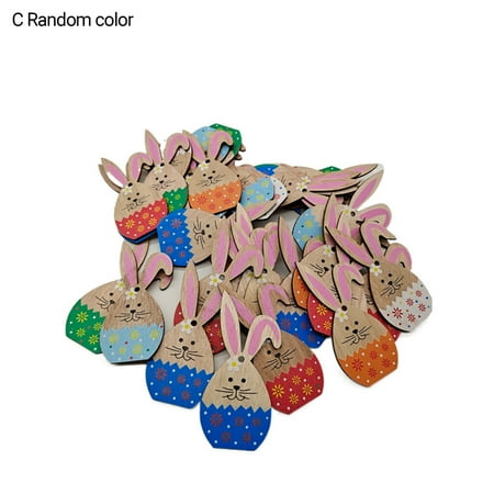 10Pcs Wooden Pendant Animal Design Exquisite Patterns Painting Bright Color Easter Rabbit DIY Crafts for Home
10Pcs Wooden Pendant Animal Design Exquisite Patterns Painting Bright Color Easter Rabbit DIY Crafts for Home