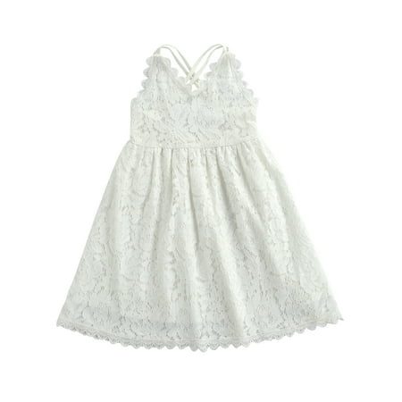 Canrulo Toddler Kids Girls Lace Floral V-Neck Sleeveless Spaghetti Strap Sundress White 3-4 Years
Canrulo Toddler Kids Girls Lace Floral V-Neck Sleeveless Spaghetti Strap Sundress White 3-4 Years