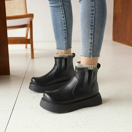 ZMHEGW Boots For Women Simple And Stylish College Style Thick Bottom Round Head Woolen Short Boots Shoes
ZMHEGW Boots For Women Simple And Stylish College Style Thick Bottom Round Head Woolen Short Boots Shoes