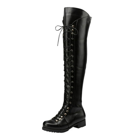 GNEIKDEING Women High Heel Boots Autumn And Winter Solid Color Retro Simple Comfortable Round Toe Lace Up Square Heel Gift on Clearance
GNEIKDEING Women High Heel Boots Autumn And Winter Solid Color Retro Simple Comfortable Round Toe Lace Up Square Heel Gift on Clearance