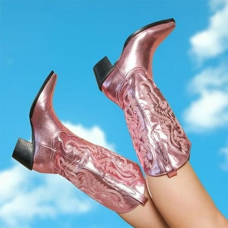 SaraIris Cowboy Boots Women s Pink Cowgirls Western Boots Square Heel Pointed Toe Vintage Retro Shoes
SaraIris Cowboy Boots Women s Pink Cowgirls Western Boots Square Heel Pointed Toe Vintage Retro Shoes