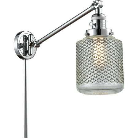 Polished Chrome Tone Wall Sconces 6 Wide Vintage Wire Mesh Glass Steel/Cast Brass Medium Base 1 Light Fixture
Polished Chrome Tone Wall Sconces 6 Wide Vintage Wire Mesh Glass Steel/Cast Brass Medium Base 1 Light Fixture