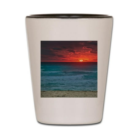 CafePress - Sunset Beach - White/Black Shot Glass Unique and Funny Shot Glass 
CafePress - Sunset Beach - White/Black Shot Glass Unique and Funny Shot Glass