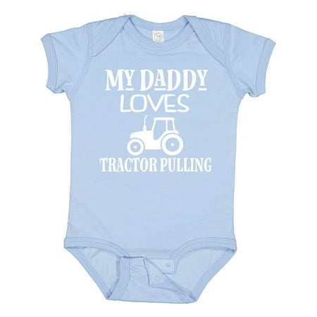 Inktastic Tractor Pulling Dad Gift Baby Boy or Baby Girl Bodysuit