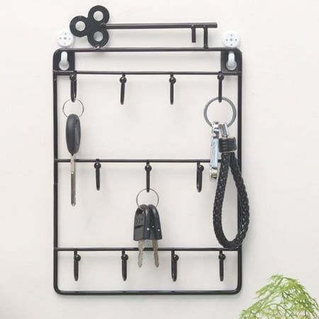 MATHOWAL Modern Style Iron Wall Mounted 11 Hangers Hooks Key Holder Coat Hat Storage Rack Practical Cloth / Keys Hooks
MATHOWAL Modern Style Iron Wall Mounted 11 Hangers Hooks Key Holder Coat Hat Storage Rack Practical Cloth / Keys Hooks