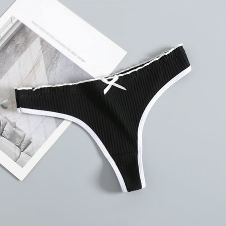 〖TOTO〗Women Panties Womens Low Waist Through Waist Bikini Brief Underwear Thong