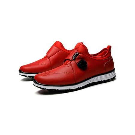 GENILU Mens Lightweight Breathable Golf Shoes Professional Golfshoe Sports Round Toe Casual Sneakers Red 9
GENILU Mens Lightweight Breathable Golf Shoes Professional Golfshoe Sports Round Toe Casual Sneakers Red 9