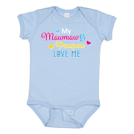 Inktastic My Mawmaw and Pawpaw Love Me with Hearts Gift Baby Boy or Baby Girl Bodysuit
Inktastic My Mawmaw and Pawpaw Love Me with Hearts Gift Baby Boy or Baby Girl Bodysuit