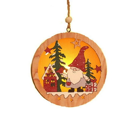 Sardfxul Christmas Tree Ornament Lamp LED Light Wooden Santa Claus Hanging Pendant Xmas Party Holiday Decor
Sardfxul Christmas Tree Ornament Lamp LED Light Wooden Santa Claus Hanging Pendant Xmas Party Holiday Decor