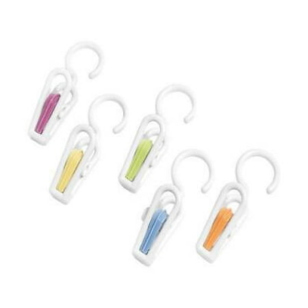 Whitmor 4-1/10 in. L Plastic Heavy Duty Garment Hook 5 lb. cap. 5 pk