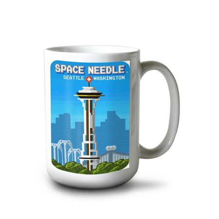 15 fl oz Ceramic Mug Seattle Washington Space Needle 8-Bit Retro Video Game Dishwasher & Microwave Safe
15 fl oz Ceramic Mug Seattle Washington Space Needle 8-Bit Retro Video Game Dishwasher & Microwave Safe