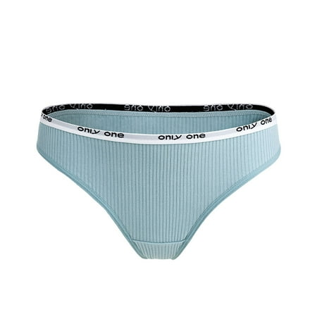 NECHOLOGY Women Cotton Thong Low Waist Sports Ladies Panties Eatable Panties Underpants Light Blue Small
NECHOLOGY Women Cotton Thong Low Waist Sports Ladies Panties Eatable Panties Underpants Light Blue Small