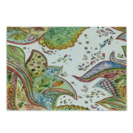 Grunge Cutting Board Patterns of Leaves Flowers and Heart Shapes in Abstract Garden Theme Art Print Decorative Tempered Glass Cutting and Serving Board Small Size Green Orange by Ambesonne
Grunge Cutting Board Patterns of Leaves Flowers and Heart Shapes in Abstract Garden Theme Art Print Decorative Tempered Glass Cutting and Serving Board Small Size Green Orange by Ambesonne