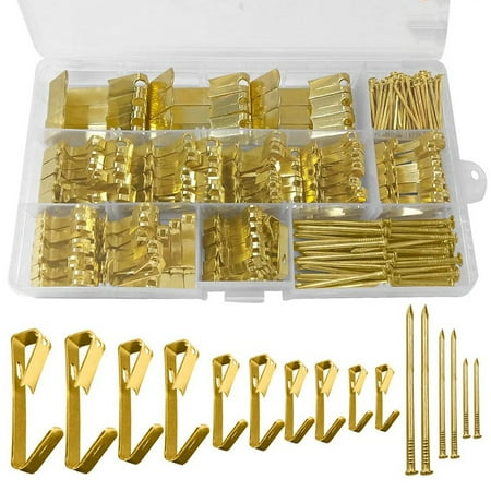 320 PCS Picture Hooks with Nails Heavy Duty Picture Hangers Picture Hanging Hooks for Hard Walls Picture Hanging Kit
320 PCS Picture Hooks with Nails Heavy Duty Picture Hangers Picture Hanging Hooks for Hard Walls Picture Hanging Kit