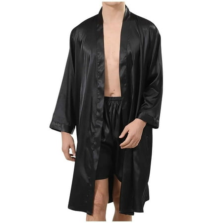 Dadaria Silk Pajamas for Women Men Solid Casual Long Sleeves Lace-up Print Pocket Home Long Pajama Robe Shorts Black L Men
Dadaria Silk Pajamas for Women Men Solid Casual Long Sleeves Lace-up Print Pocket Home Long Pajama Robe Shorts Black L Men