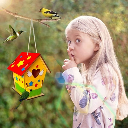 2PC DIY Bird House Pendant Kits Children To Build Paint Wooden Arts Crafts Kids Girls Boys Toddler Birdcage Kit Includes Paints 3
2PC DIY Bird House Pendant Kits Children To Build Paint Wooden Arts Crafts Kids Girls Boys Toddler Birdcage Kit Includes Paints 3