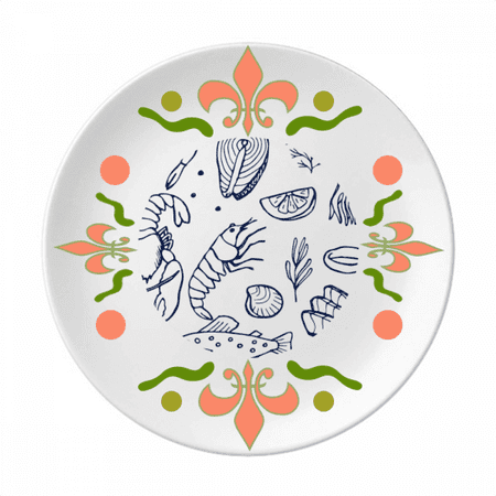 Marine Living s Art Deco Fashion Flower Ceramics Plate Tableware Dinner Dish