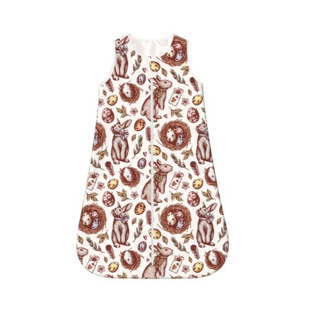 Fotbe Rabbit And Egg Pattern Sleep Sack - Baby Wearable Blanket with Zipper Extra Soft Cotton Sleeveless Sleeping Bag for Infants-Small
Fotbe Rabbit And Egg Pattern Sleep Sack - Baby Wearable Blanket with Zipper Extra Soft Cotton Sleeveless Sleeping Bag for Infants-Small