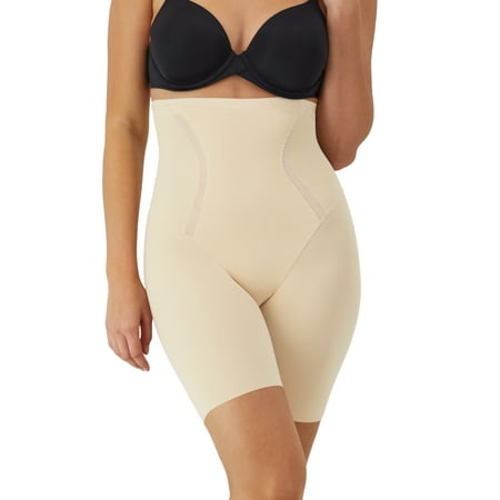 Maidenform Womens Shapewear with Tummy Control, High Waist Mid Thigh Body Shaper Shorts FP5001 Sizes S-3XL